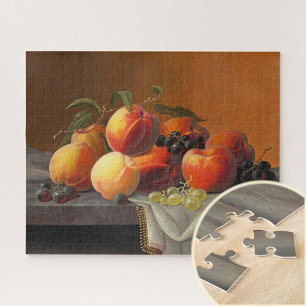 Puzzle Melocotones, uvas y manzanas, Bella Artes