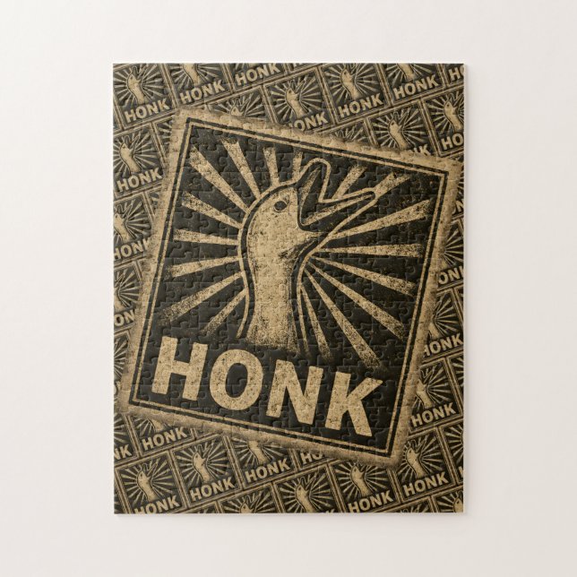 Puzzle Meme de pollo de pato con honk Goose (Vertical)