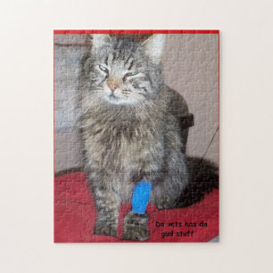 Puzzle Meme medicinal divertido del gato o su imagen