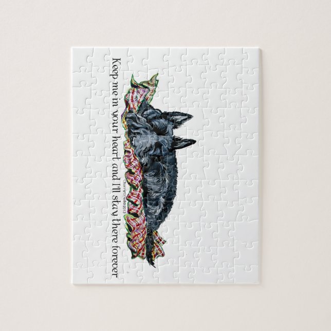 Puzzle Memoria del escocés Terrier (Vertical)