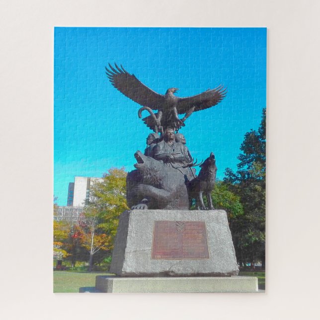 Puzzle Memorial a los Veteranos de Ottawa Canadá (Vertical)