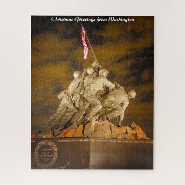 Puzzle Memorial de Guerra Washington DC. Felicitaciones d (Vertical)