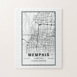 Puzzle Memphis Tennessee USA Cities Travel City Map