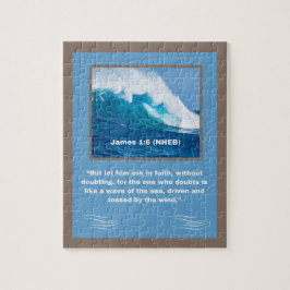 Puzzle Mensaje de fe - Verso de la Biblia - James 1:6 - 8