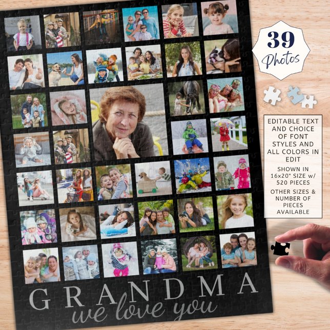 Puzzle Mensaje de guión de Collage de fotos de GRANDMA mo (Subido por el creador)