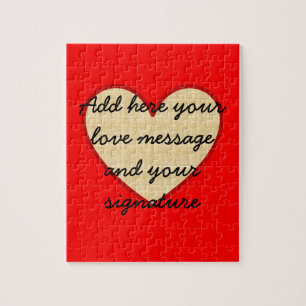Puzzle Mensaje de personalizable I Love You