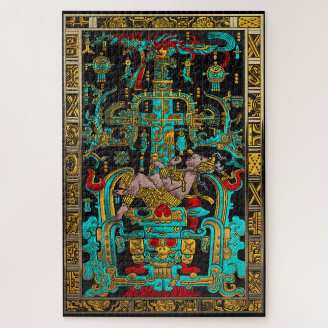 Puzzle Mentira de la Gran Tumba de Pakal - Astronauta Pal (Vertical)