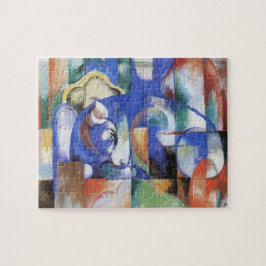 Puzzle Mentiroso toro de Franz Marc, arte de cubismo vint