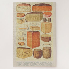 Puzzle Menú de queso de ilustracion de la tabla de quesos