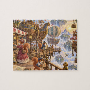 Puzzle Mercado de Dirigibles de Ardillas Victorianas en l