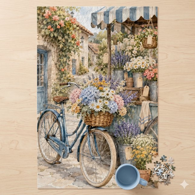 Puzzle Mercado de Flores Bloomcore Bicicleta (Bloomcore Flower Market Bicycle Jigsaw Puzzle)