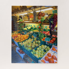 Puzzle Mercado de la fruta, Lerici, Liguria, Italia Puzzl