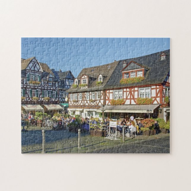 Puzzle Mercado histórico, Braunfels, Alemania (Horizontal)