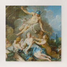 Mercurio confiando el bebé Baccus a las ninfas