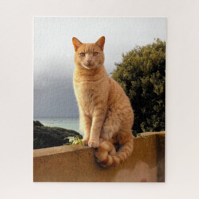 Puzzle Merlin, el ginger cat (Vertical)