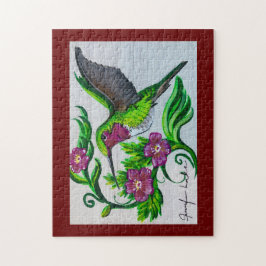Puzzle Merlot Hummingbird