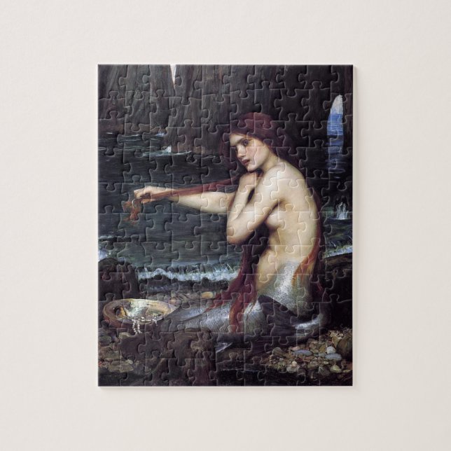 Puzzle Mermaid on the Beach (Vertical)