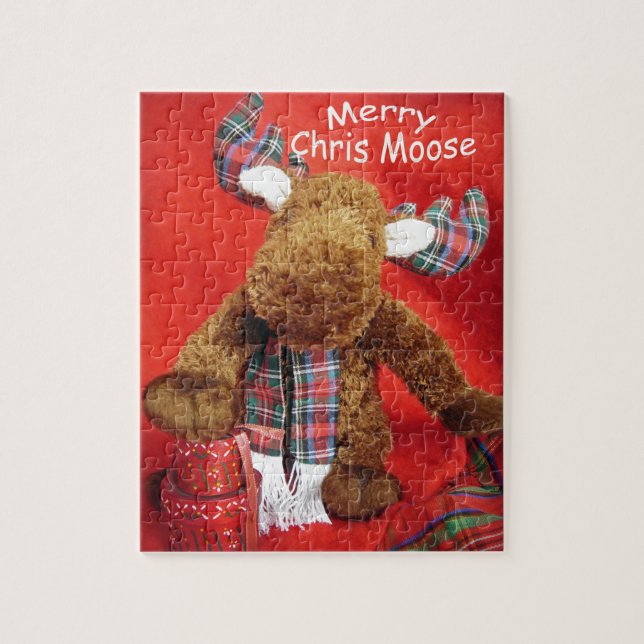 Puzzle Merry Chris Moose (Vertical)