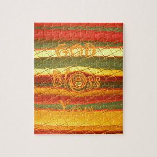 Puzzle Merry Christmas God Bless You Colors Design