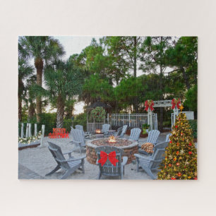 Puzzle Merry Christmas Hilton Head Island Fire Pit