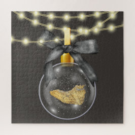 Puzzle Merry Christmas Hilton Head Island Map Ornament