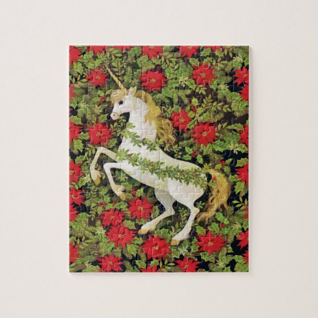 Puzzle Merry Christmas Unicorn (Vertical)