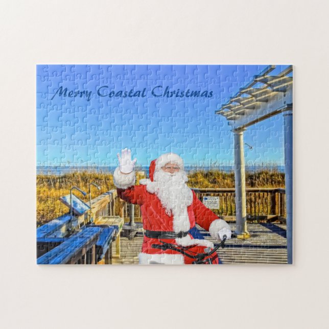 Puzzle Merry Coastal Navidades Hilton Head Island Santa (Horizontal)
