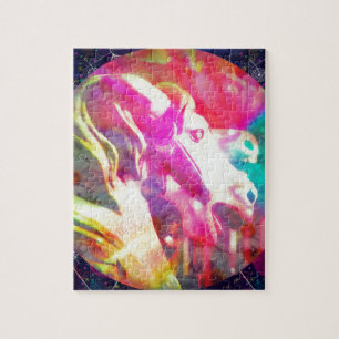 Puzzle Merry Go Round Horse Digital Art