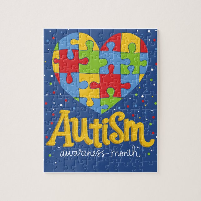 Puzzle mes de concienciación sobre el autismo (Vertical)