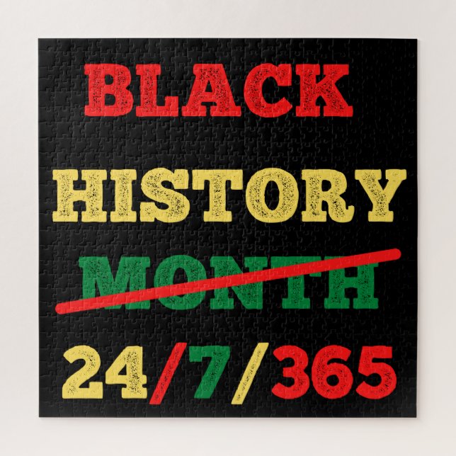 Puzzle Mes de la historia negra 24/7/365 - Historia negra (Vertical)