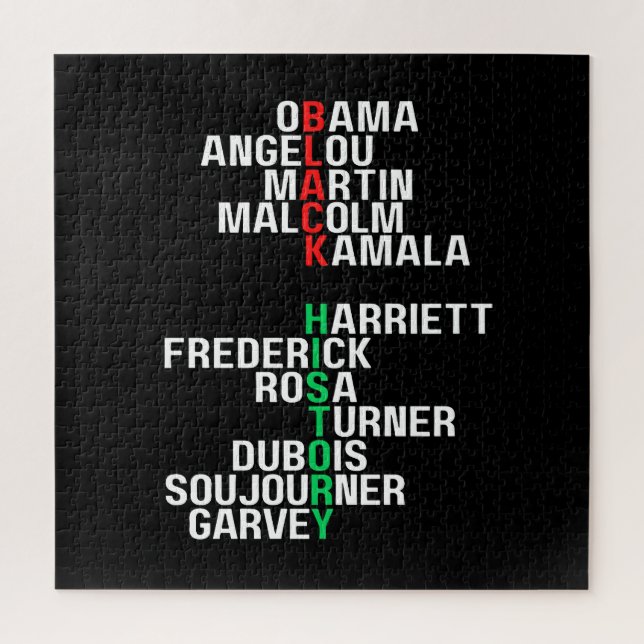 Puzzle Mes de la Historia Negra Melanin King Reina Sista  (Vertical)