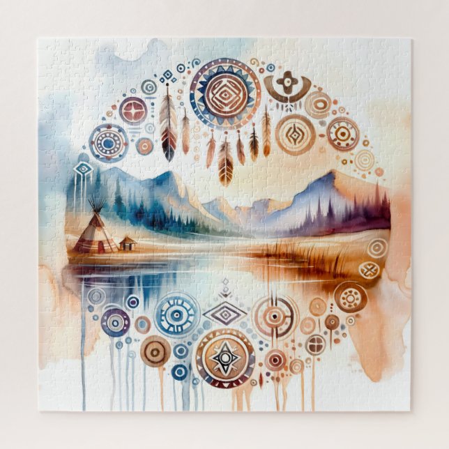 Puzzle Mes del Patrimonio Nativo Estadounidense (Vertical)