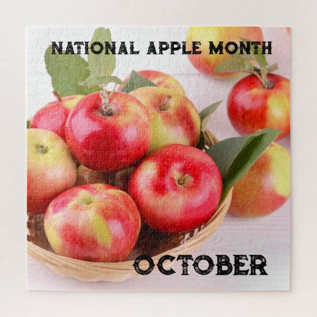 Puzzle Mes nacional de Apple de octubre (Vertical)