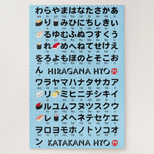 Puzzle Mesa Hiragana y Katakana japonesa (Sushi)