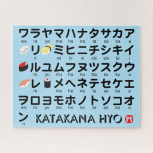 Puzzle Mesa katakana japonesa (sushi)