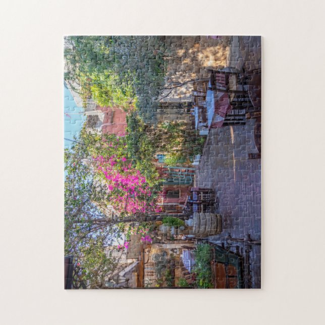 Puzzle Mesas de restaurante en Chania, Creta, Grecia (Vertical)