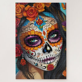 Puzzle Mesmerización del arte de maquillaje de azucar