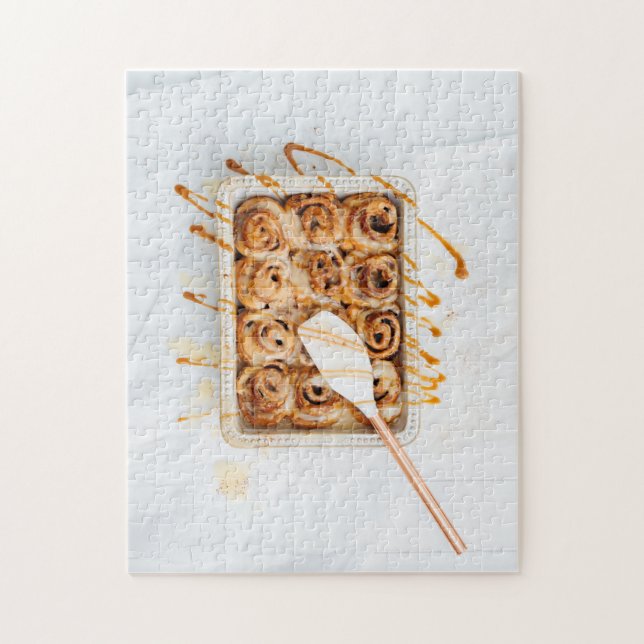 Puzzle Messy Homemade Cinnamon Rolls (Vertical)