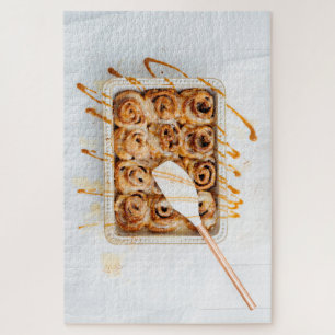 Puzzle Messy Homemade Cinnamon Rolls