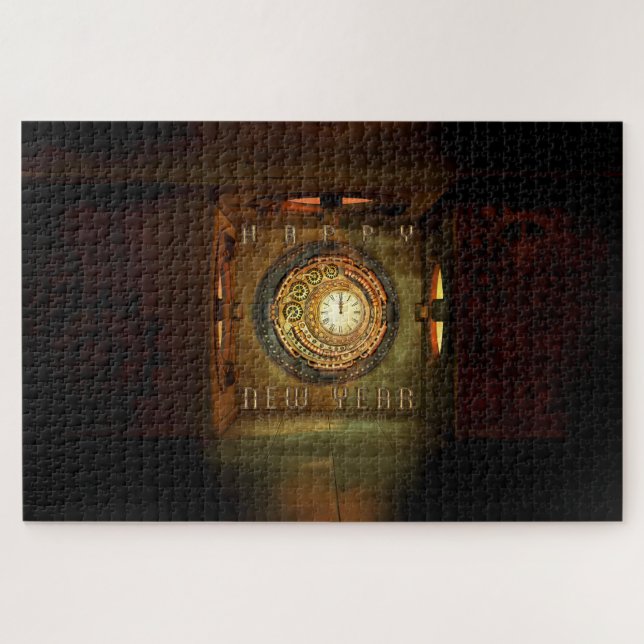 Puzzle Meta de año nuevo con tema steampunk de SlipperyJo (Horizontal)