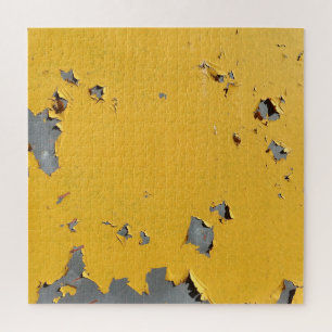 Puzzle Metalizado amarillo roto: textura sucia.