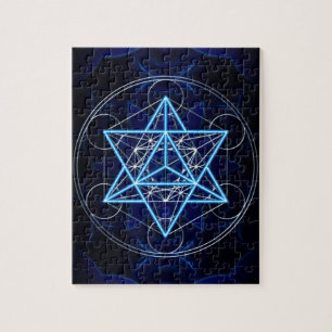 Puzzle Metatrons dado - Merkaba estrella Tetraeder -