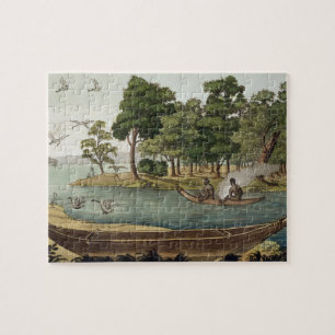 Puzzle Método de navegación en nueva Holanda, grabado por