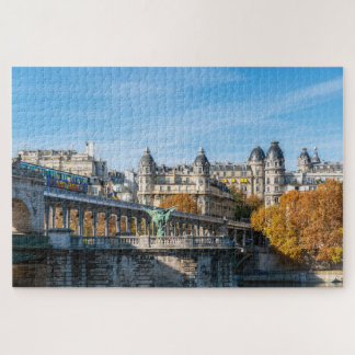 Puzzle Metro aéreo en Pont de Bir-Hakeim - París, Francia