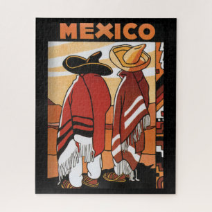 Puzzle México ~ Afiche de viaje México Zarapes