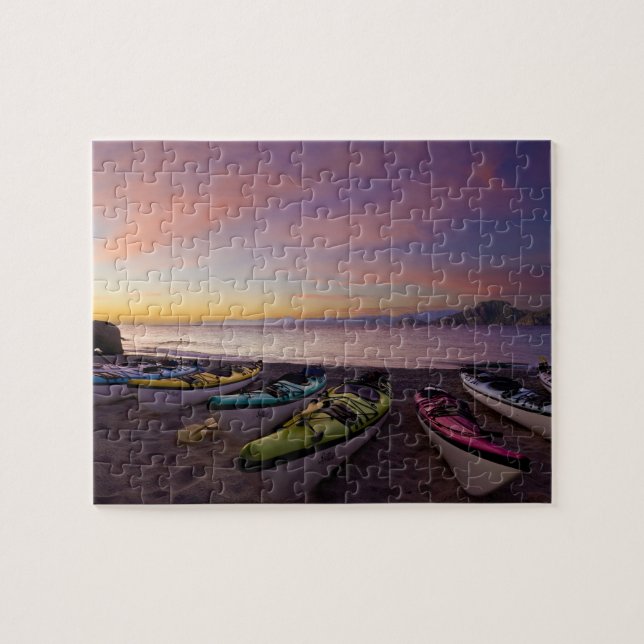 Puzzle México, Baja, Mar de Cortés. Kayaks y (Horizontal)