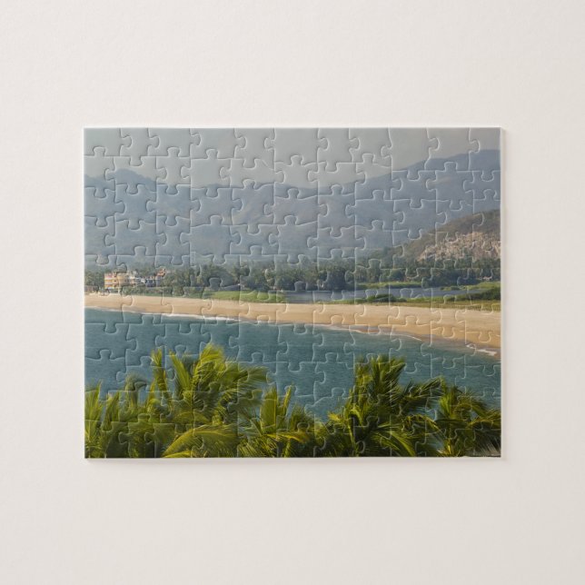 Puzzle México, Jalisco, Barra de Navidad. Playa del puebl (Horizontal)