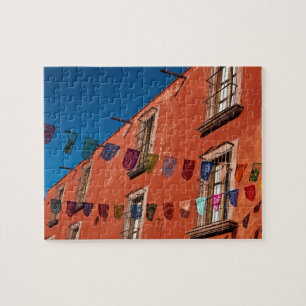 Puzzle México, San Miguel de Allende. Banderines colorido