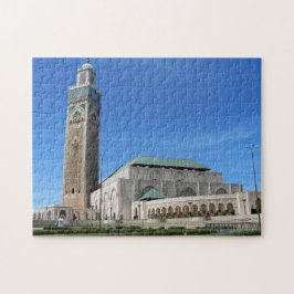 Puzzle Mezquita Hasan II en Casablanca, Marruecos.