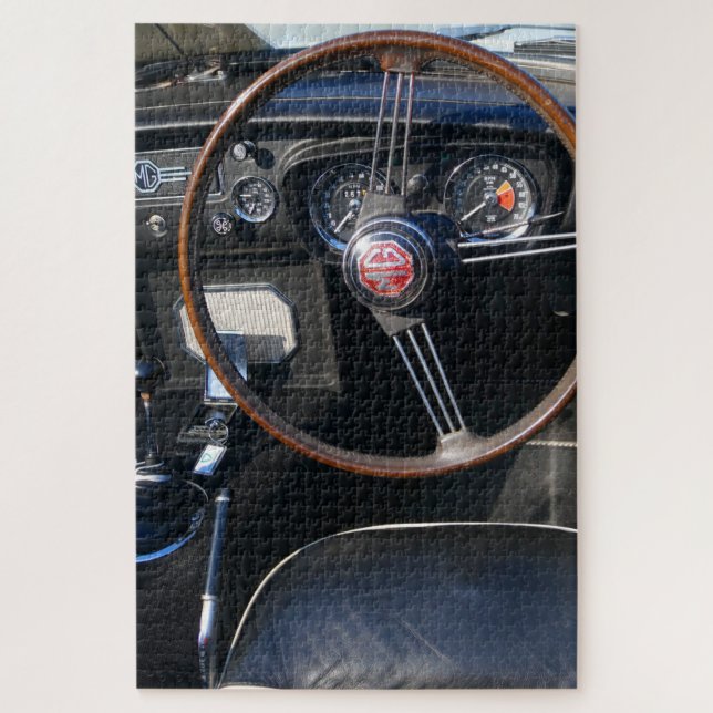 Puzzle MGC Vintage British Sportscar. (Vertical)